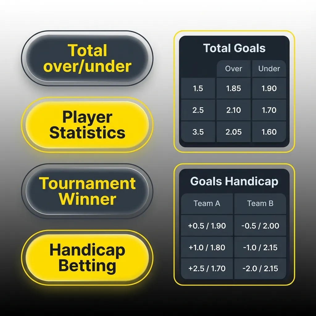 Infographic for Babu88: single, express, system, handicap, and over/under sports bets explained with brief descriptions