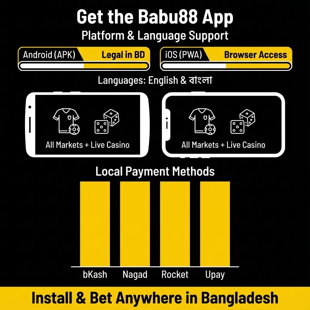 Download Babu88 mobile app for Android and iPhone with local payments