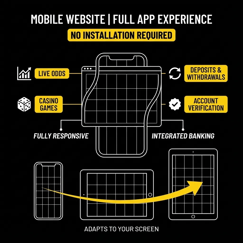 Mobile website version for Bangladesh users - responsive betting