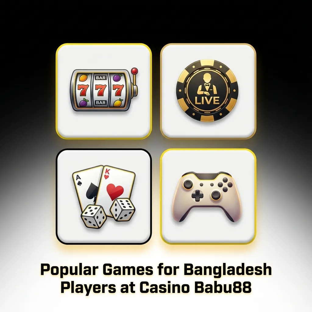 Collage of popular Babu88 casino games with slots, crash, Teen Patti, Andar Bahar, and live roulette for Bangladesh players