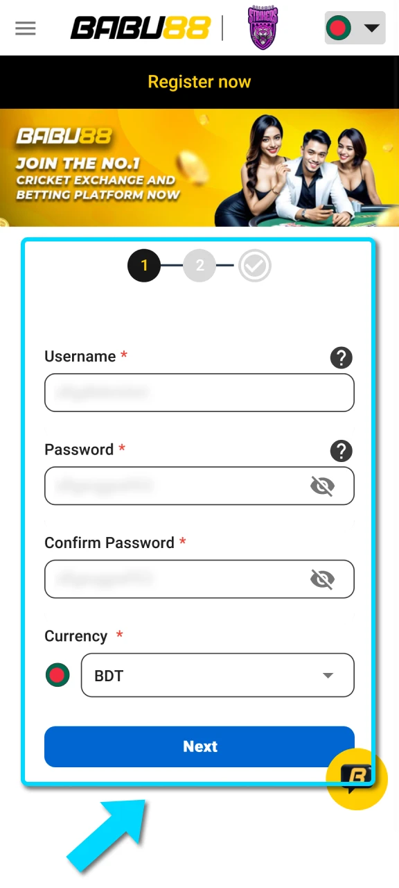 Complete the registration steps at Babu88 to secure your welcome bonus rewards.