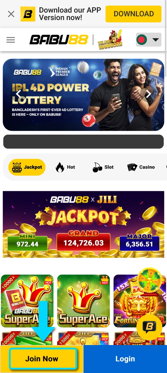 Open the registration page of the Babu88 website to begin your journey.